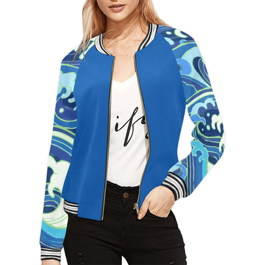 Women's Horizontal Stripes Jacket (Model H21)