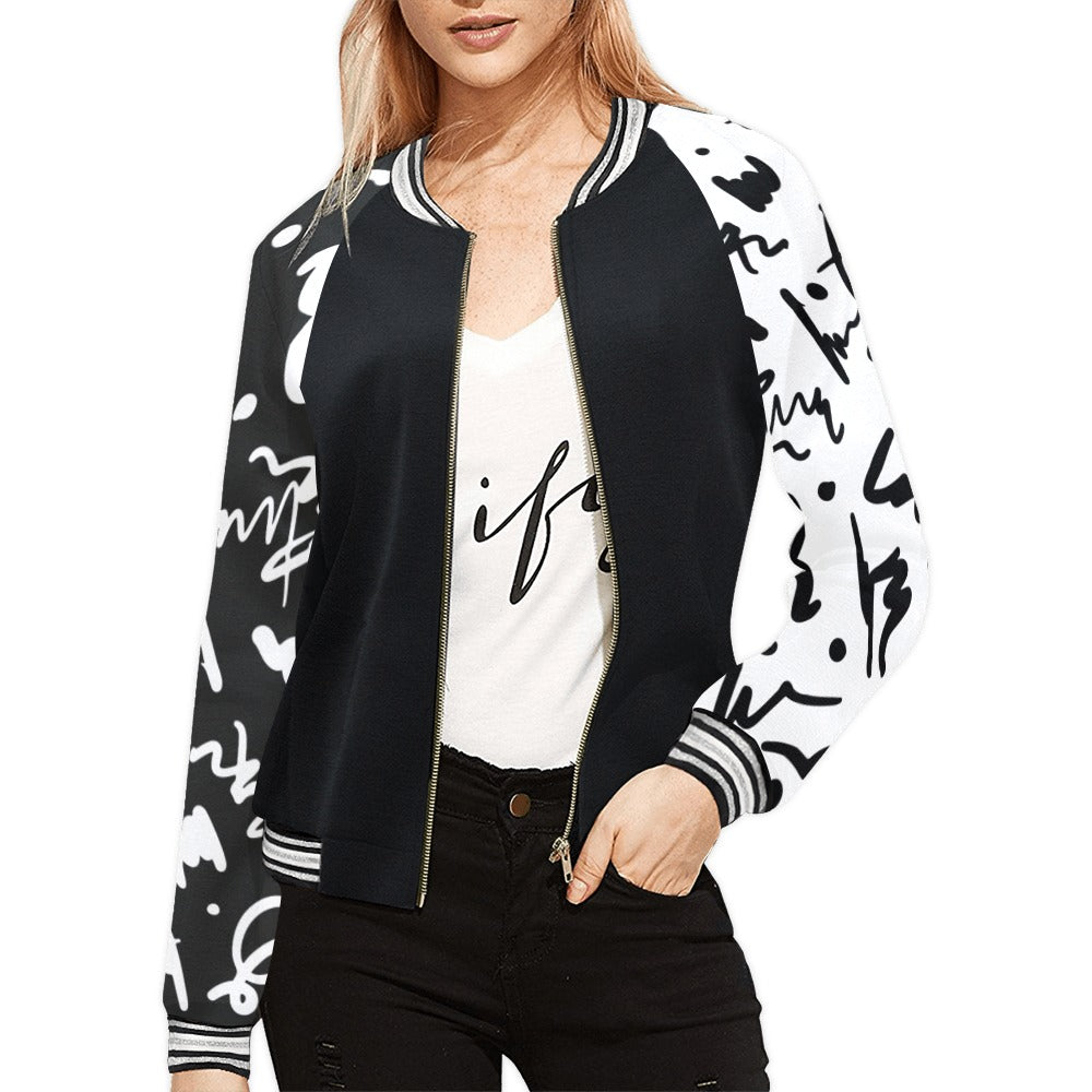 Women's Horizontal Stripes Jacket (Model H21)