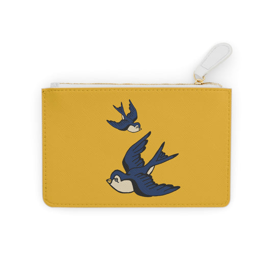 Yellow Mini Clutch Bag Swallows