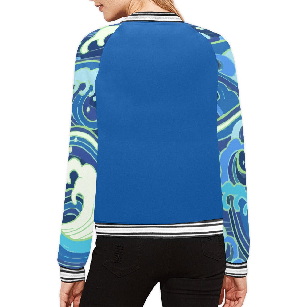 Women's Horizontal Stripes Jacket (Model H21)