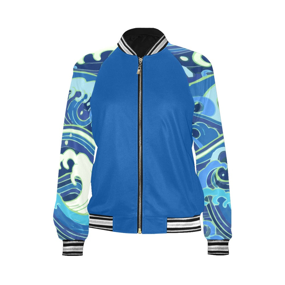 Women's Horizontal Stripes Jacket (Model H21)