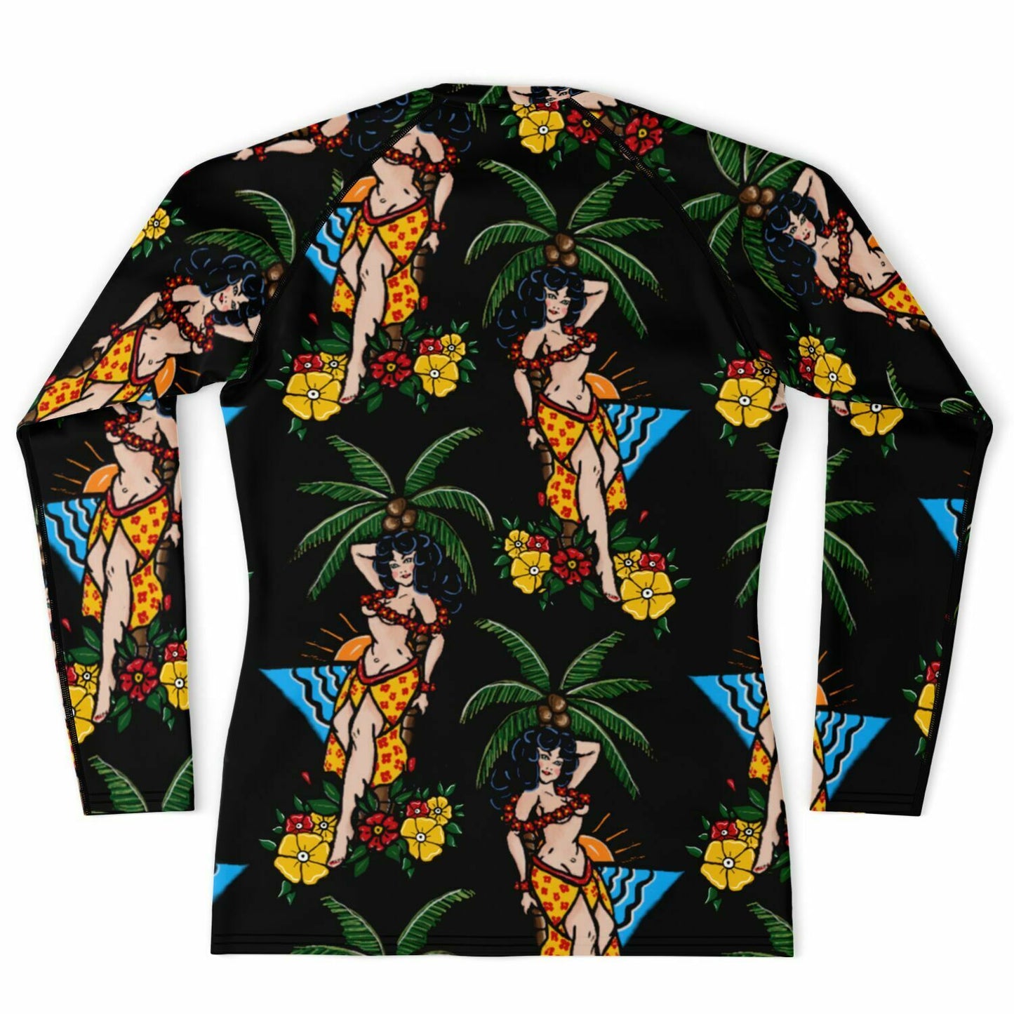 Men's Rashguard - Aloha Pin-up Print